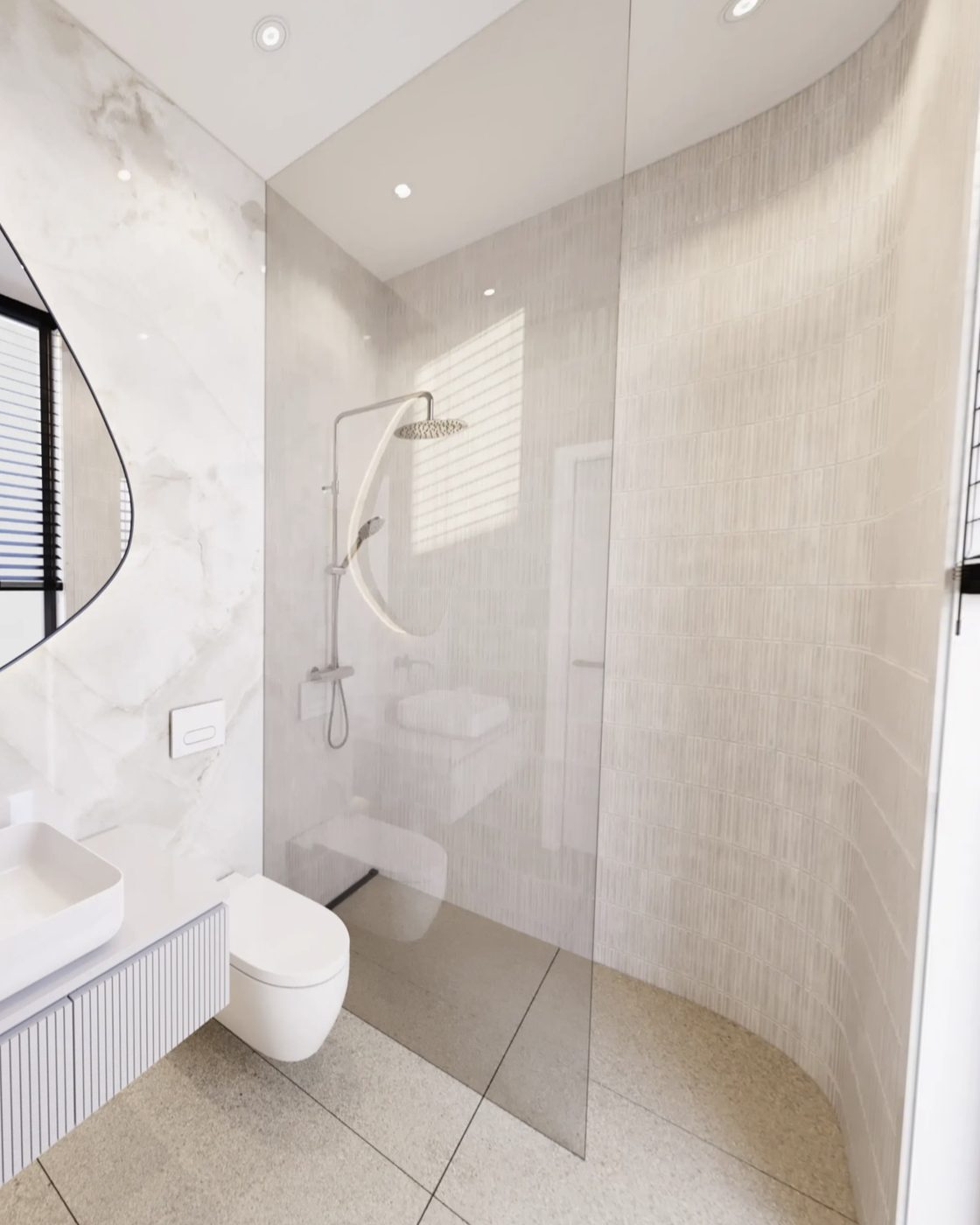 En-suite bathroom with a walk-in shower
